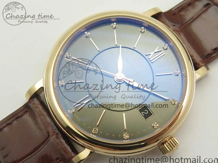 MIROTIME 0224 SportInspired Portofino IW458101 RG MK 1:1 Best Edition Gray Dial On Brown Leather Strap MIYOTA 7165